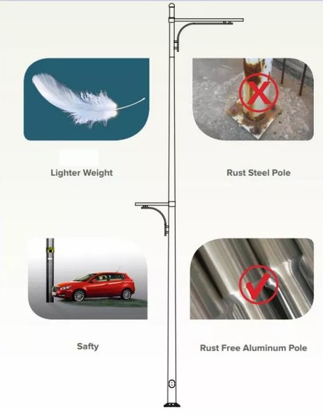 metal street light pole metal street light pole