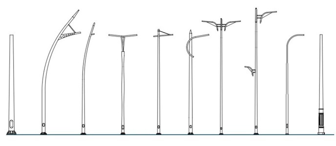 outdoor street light pole outdoor street light pole